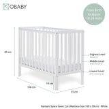 Bantam Space Saver Cot - White