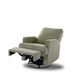 Madison Swivel Glider Recliner Chair - Teddy Fabric Olive