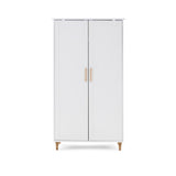 Orla Wardrobe - White with Oak