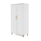 Orla Wardrobe - White with Oak