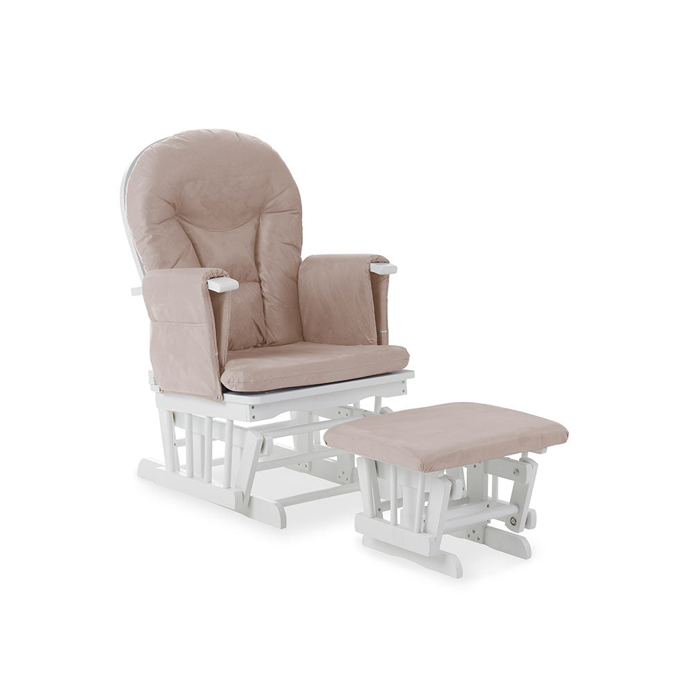 Reclining Nursery Chair with gliding feature & gliding stool 